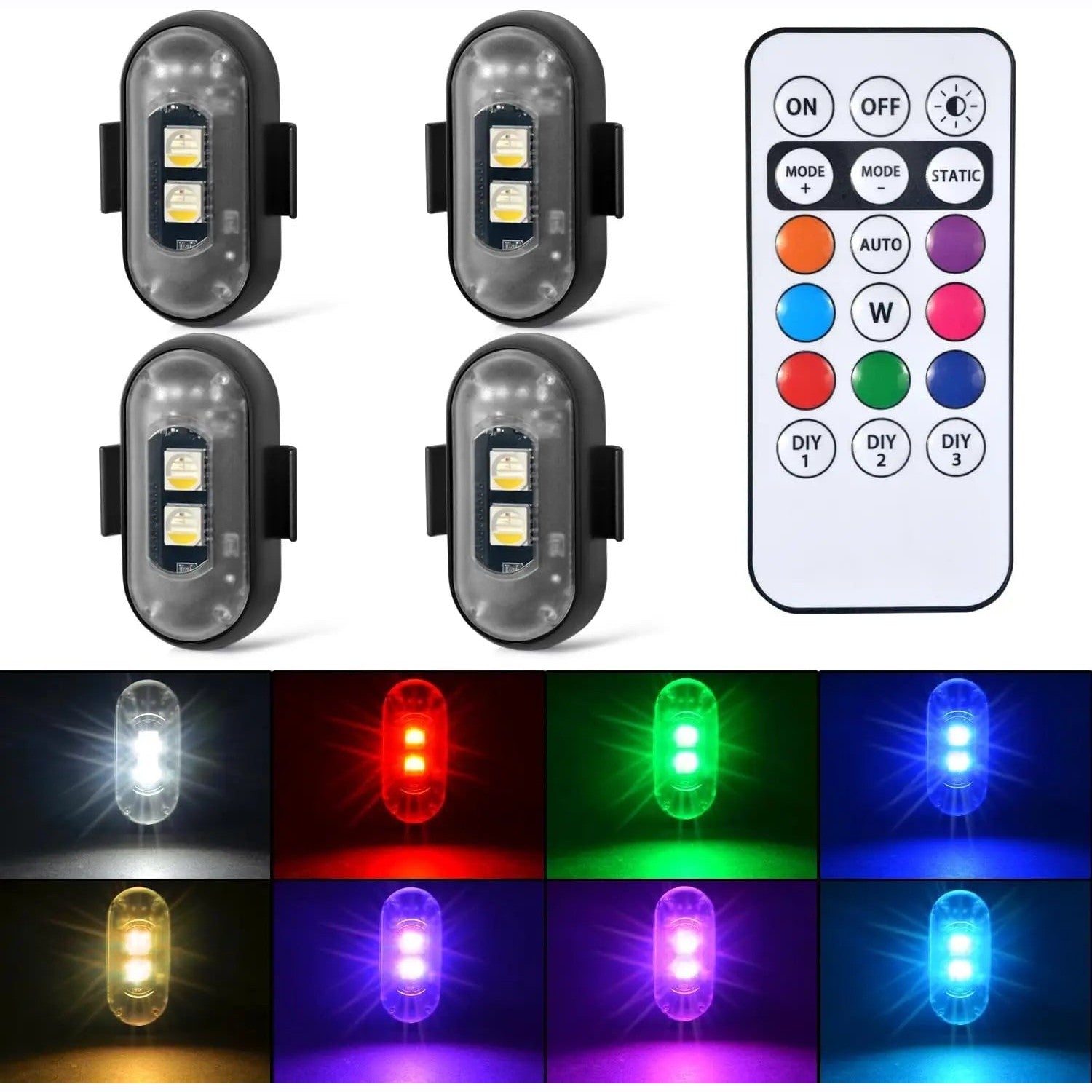 Draadloze RGB LED verlichting - MySuperGadgets
