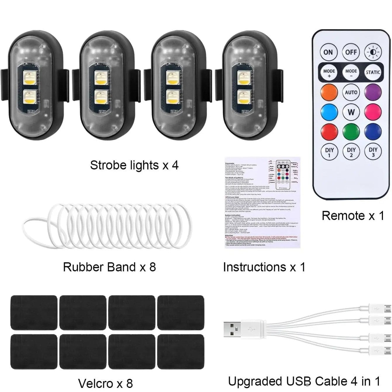 Draadloze RGB LED verlichting - MySuperGadgets