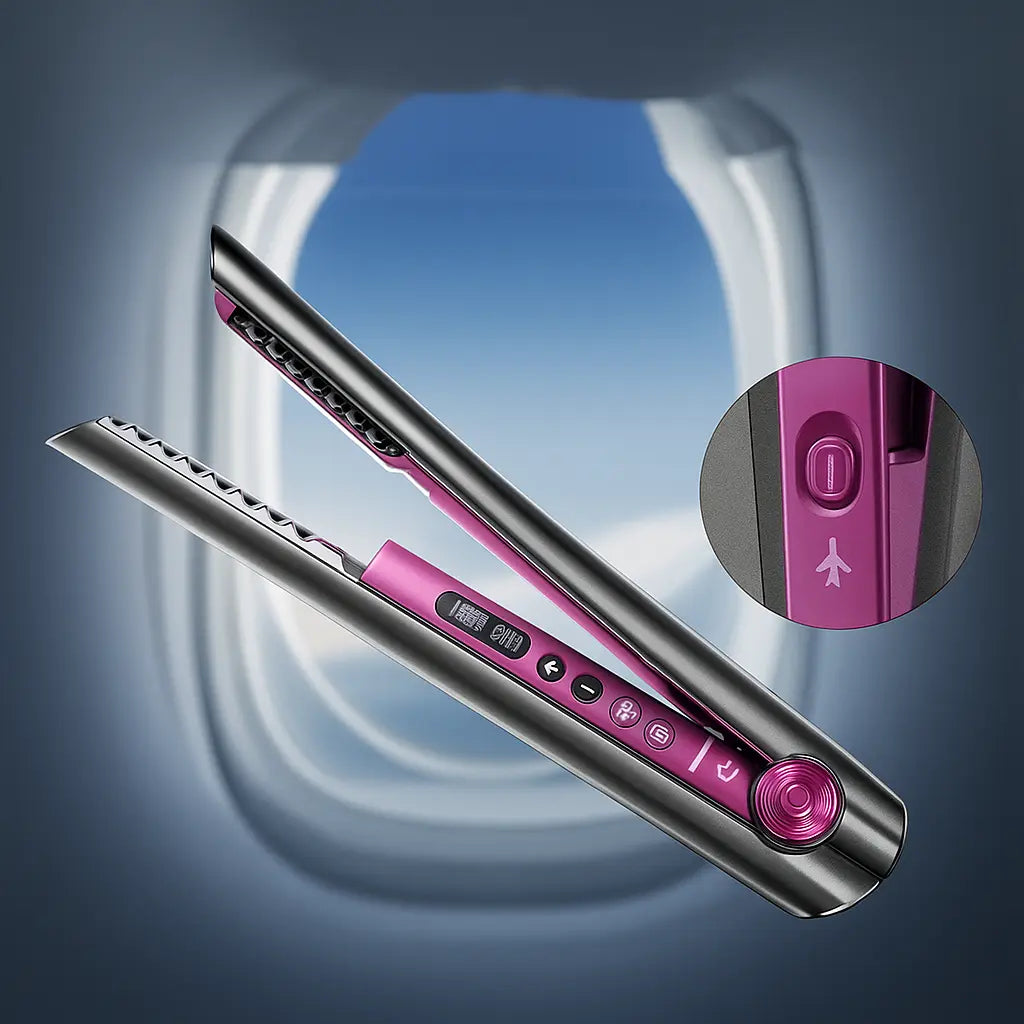 Draadloze Reis Stijltang – Compact & Flight Safe MySuperGadgets