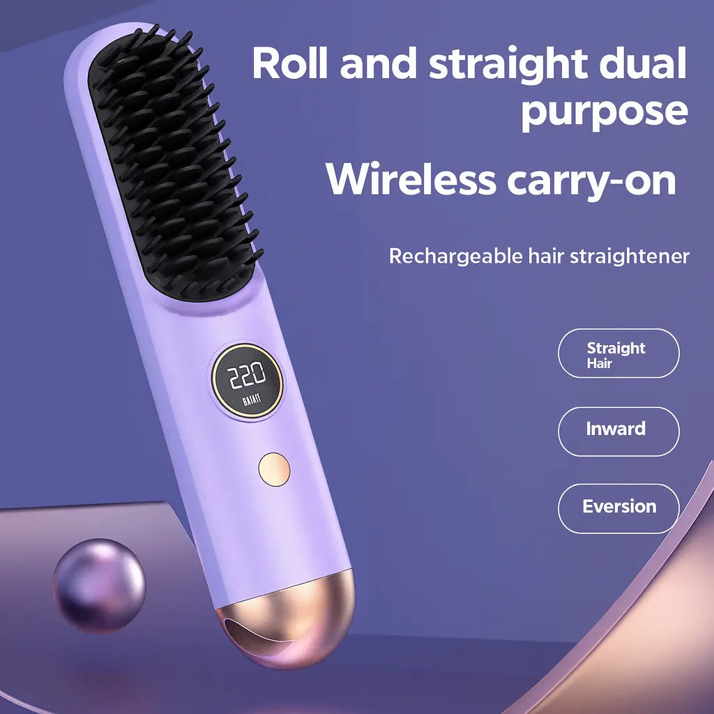Draadloze Haarstijltang – Compact & Krachtig MySuperGadgets