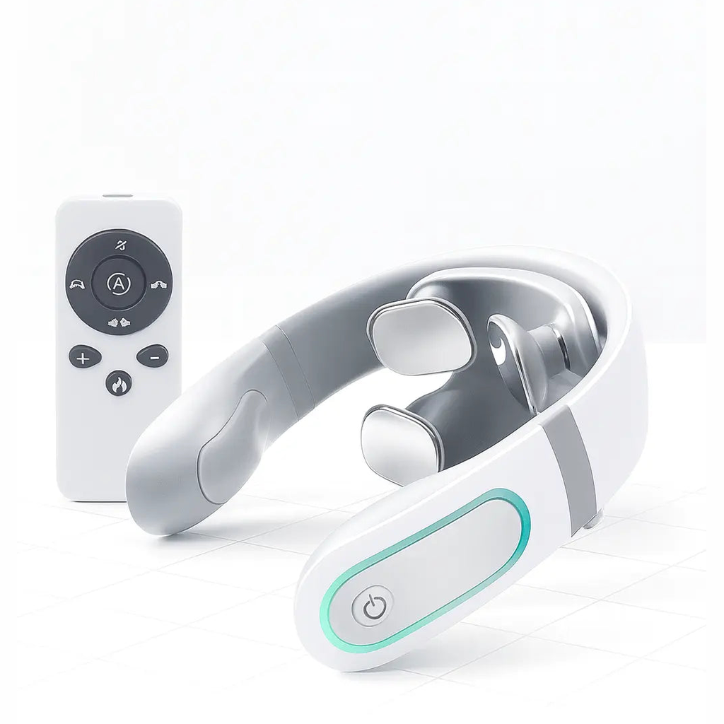 NeckEase Plus - Slimme Nekmassage met Warmte & Vibratie MySuperGadgets