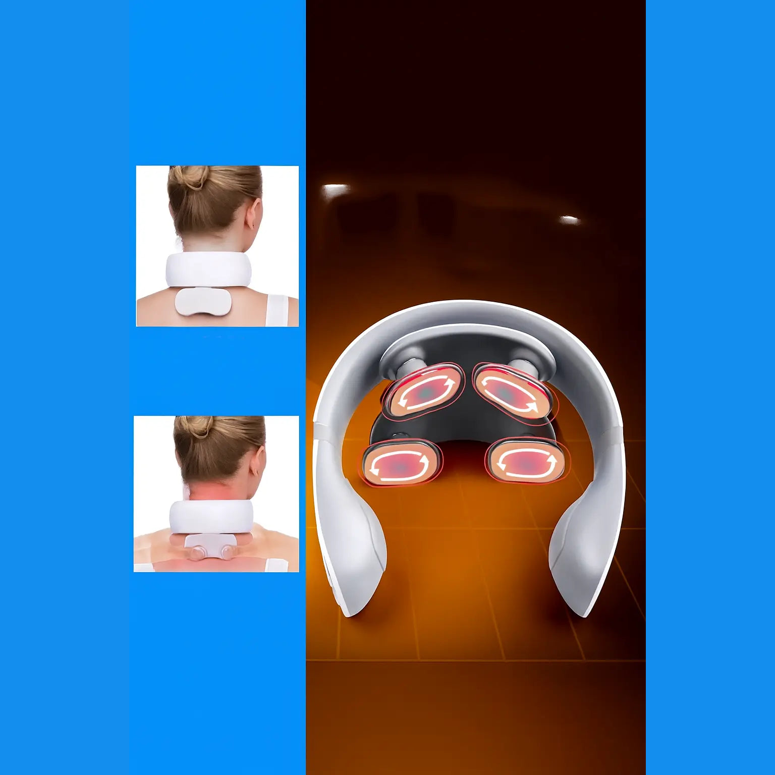 NeckEase Plus - Slimme Nekmassage met Warmte & Vibratie MySuperGadgets