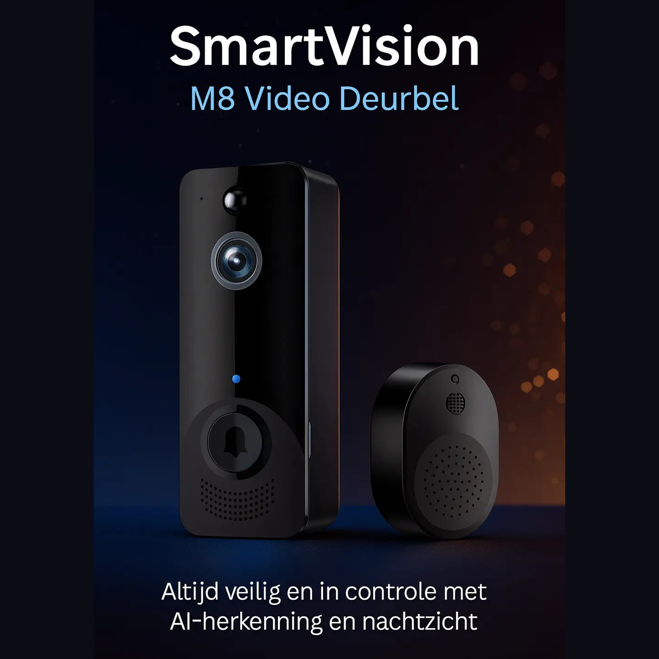 M8 Wireless Video Doorbell with Night Vision & AI Recognition MySuperGadgets