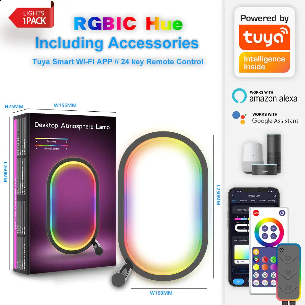 Smart WiFi RGB Creative Desk Lamp for Gaming Setup MySuperGadgets