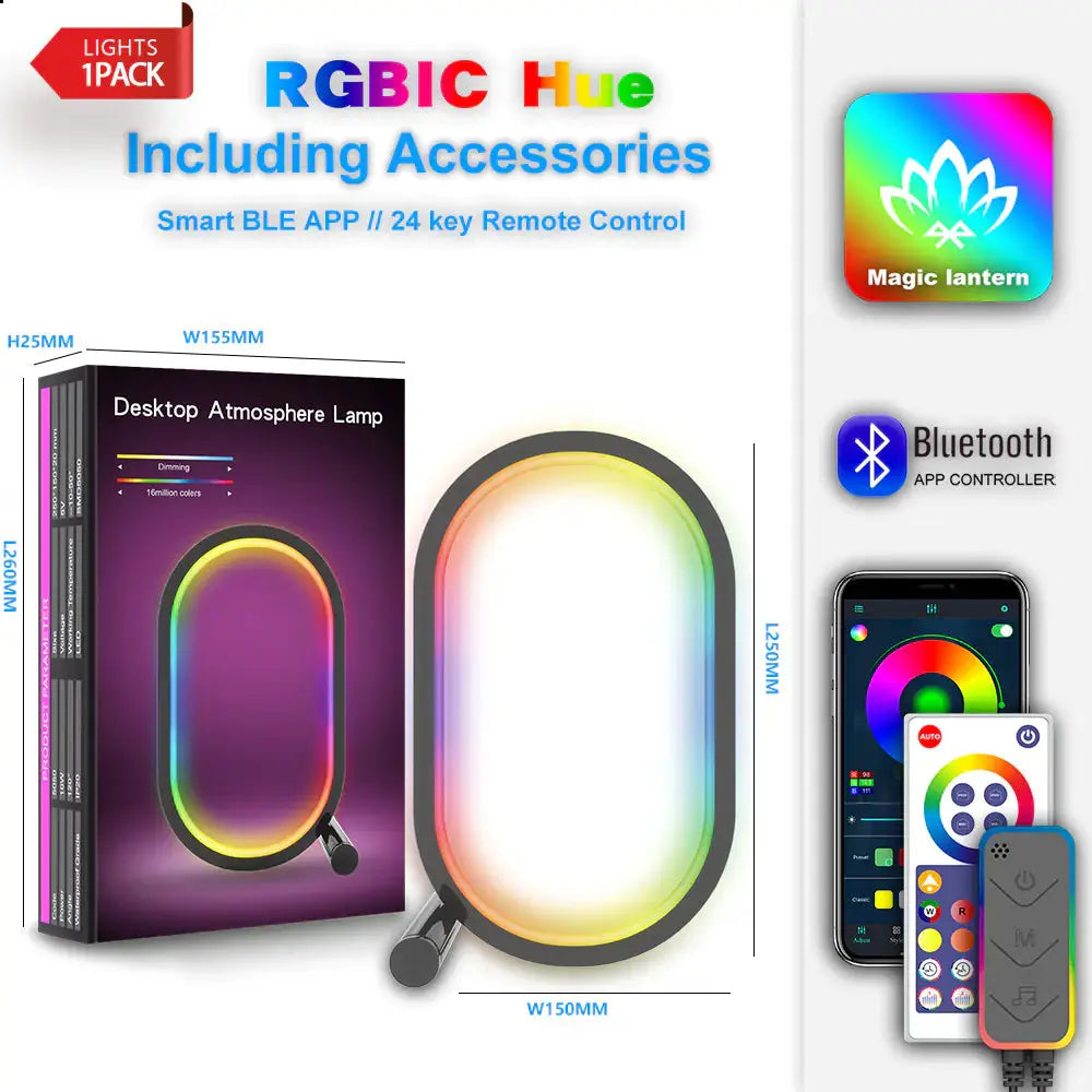 Smart WiFi RGB Creative Desk Lamp for Gaming Setup MySuperGadgets