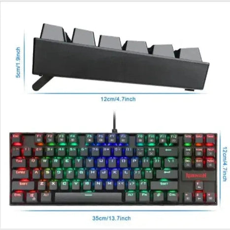 87-Key Mechanical Gaming Keyboard – Green Switch MySuperGadgets