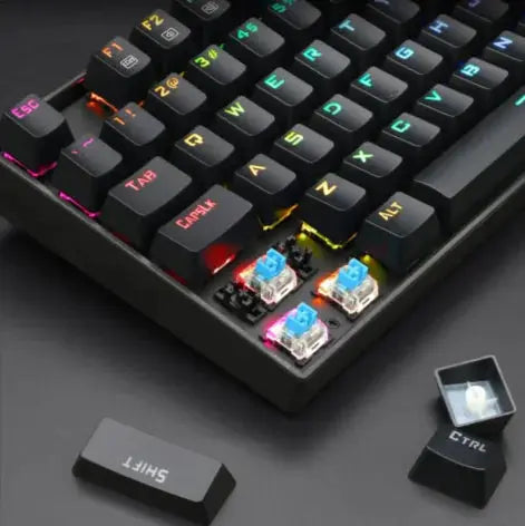 87-Key Mechanical Gaming Keyboard – Green Switch MySuperGadgets