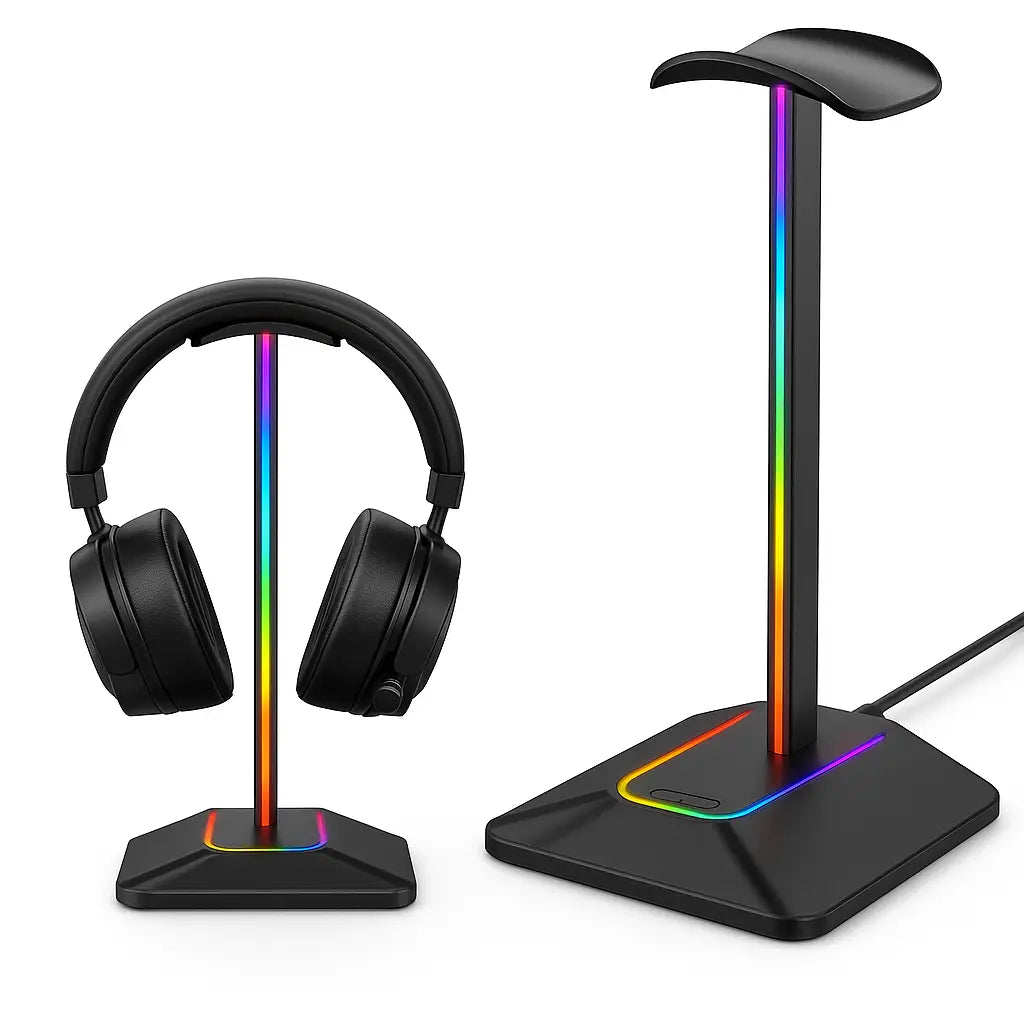 RGB Gaming Headset Stand – met Dual USB & Stijlvol Design MySuperGadgets