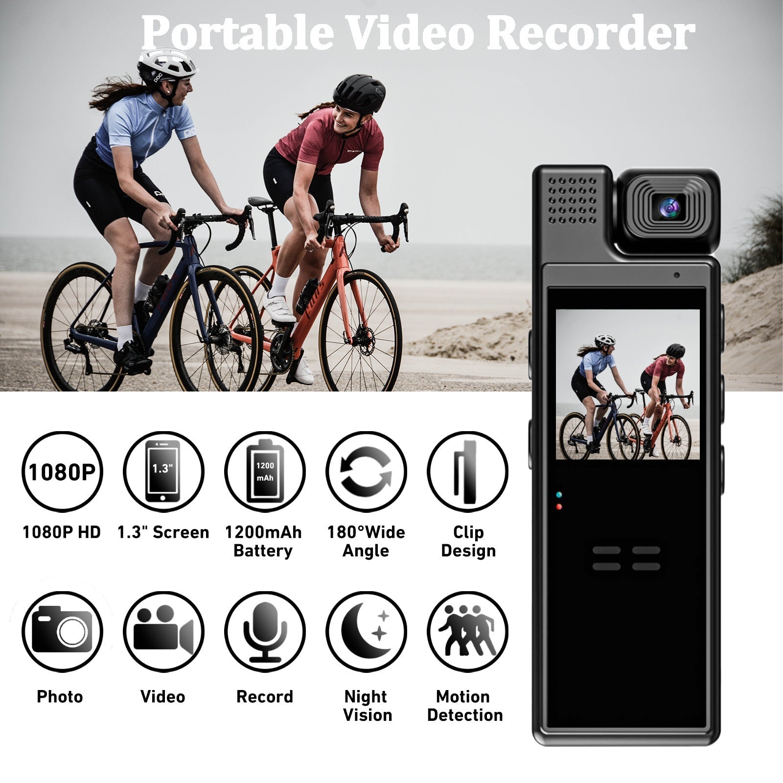 Geluidloze Perfectie: HD 1080P Noise Reduction Camera - MySuperGadgets