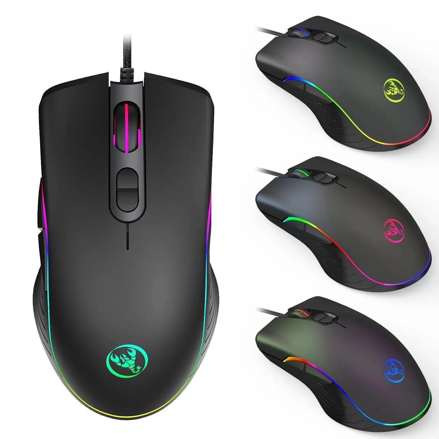 Glowing Wired Gaming Mouse MySuperGadgets