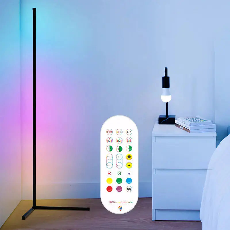 RGB LED Vloerlamp met Afstandsbediening & Spraakbesturing MySuperGadgets