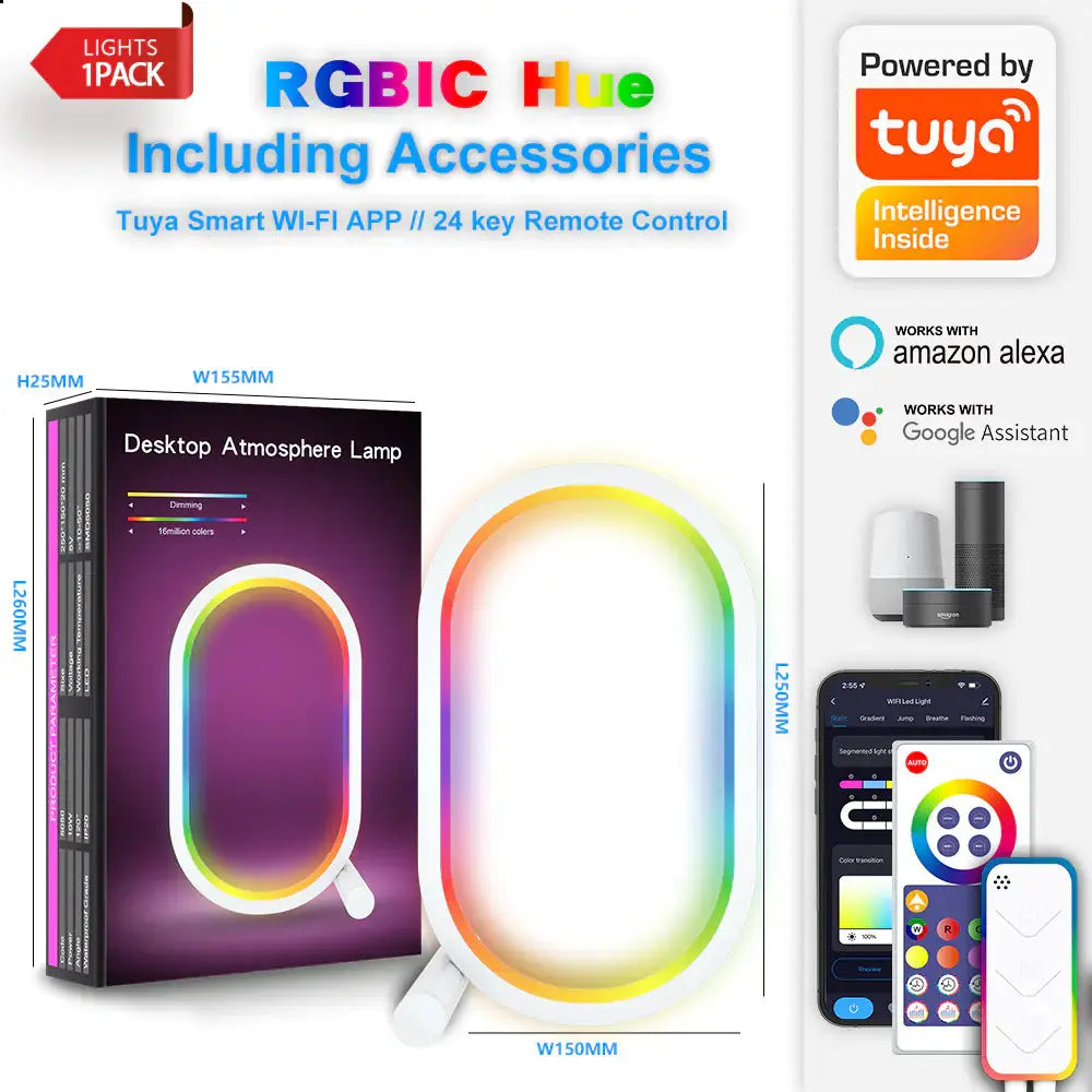 Smart WiFi RGB Creative Desk Lamp for Gaming Setup MySuperGadgets