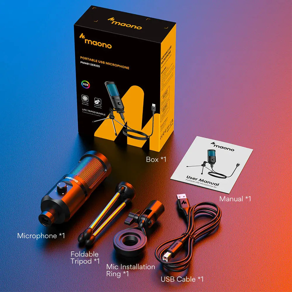 Gaming USB Desktop Condenser Microphone for Streaming MySuperGadgets