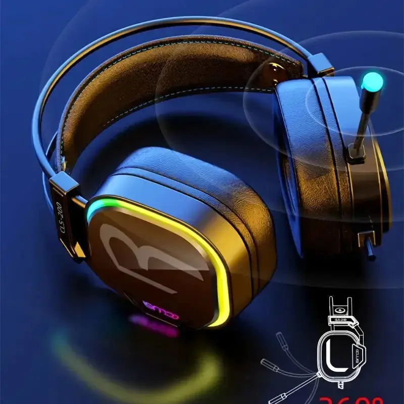 RGB Gaming Headset met 360° Microphone & Bass Surround MySuperGadgets